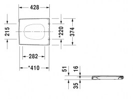 ASIENTO y TAPA INODORO VERO DURAVIT